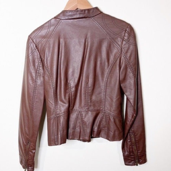 Black Rivet Jackets & Coats Black Rivet Brown Leather Jacket Poshmark